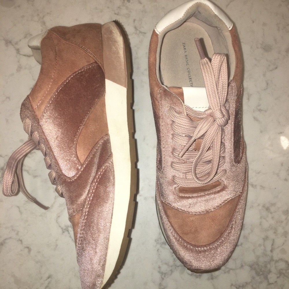 OBO: ZARA Pink Suede Shoes